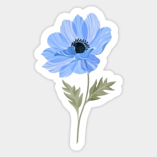 Blue Anemone Sticker